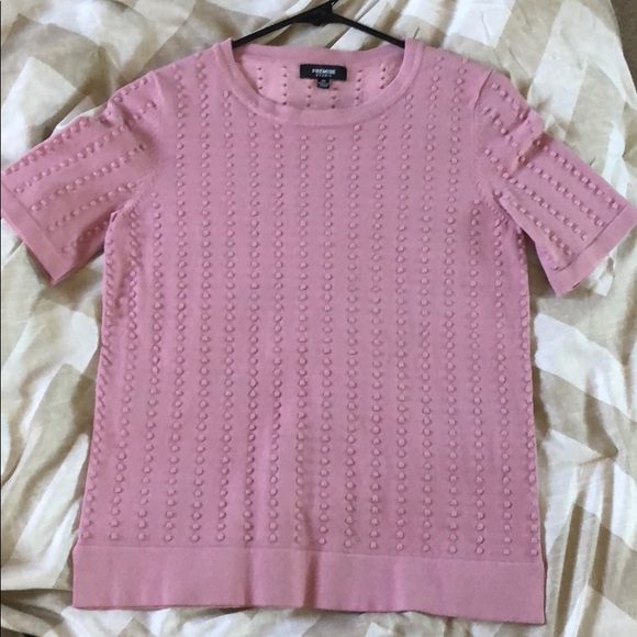 Premise Sweaters - Pink short sleeve sweater